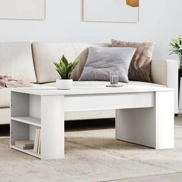 VidaXL Konferenční stolek 102 x 55 x 42 cm kompozitní dřevo [862495] Barva: Bílá