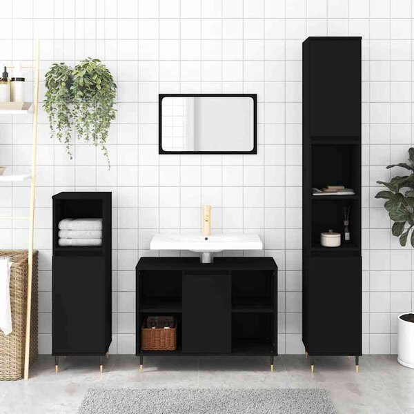 VidaXL Koupelnová skříňka 30 x 30 x 100 cm kompozitní dřevo [862884] Barva: Staré dřevo