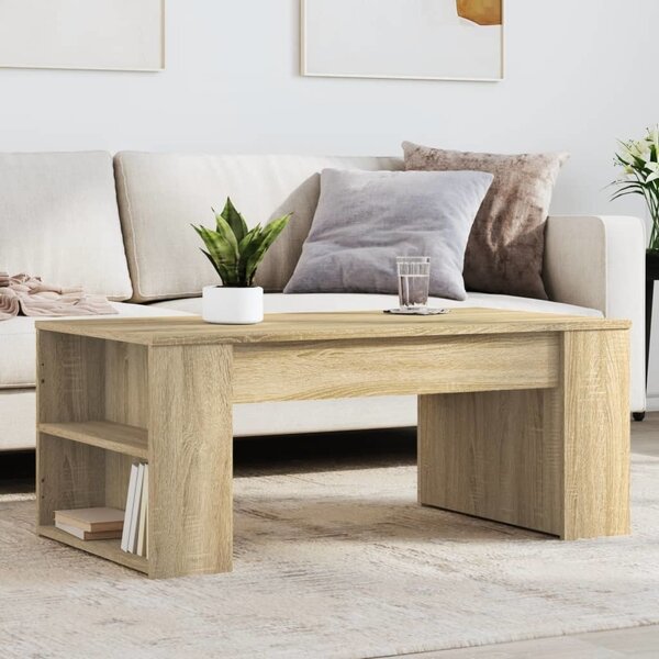 VidaXL Konferenční stolek 102 x 55 x 42 cm kompozitní dřevo [862495] Barva: Bílá