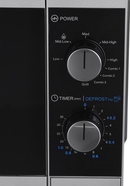 Sharp Home Appliances YC-MG01E-S mikrovlnná trouba Pracovní deska Kombinovaná mikrovlnná trouba 20 l 800 W Černá, Šedá