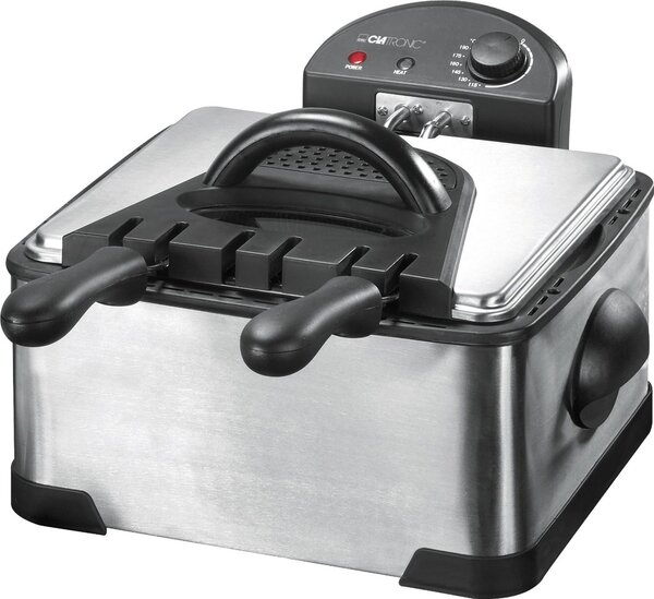 Clatronic FR 3195 Fritéza 4 l 2000 W Černá, Nerezová ocel