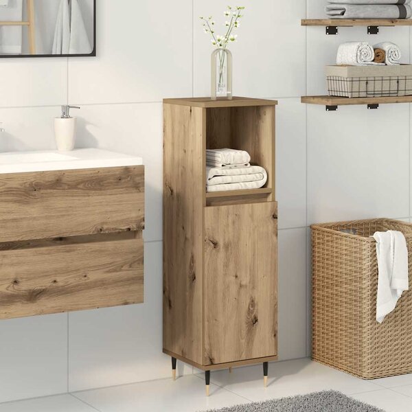 VidaXL Koupelnová skříňka 30 x 30 x 100 cm kompozitní dřevo [862884] Barva: Staré dřevo