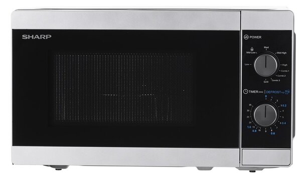 Sharp Home Appliances YC-MG01E-S mikrovlnná trouba Pracovní deska Kombinovaná mikrovlnná trouba 20 l 800 W Černá, Šedá