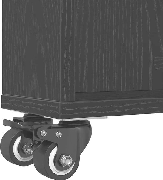 VidaXL Úzký úložný vozík 48 x 13 x 68 cm kompozitní dřevo [868090] Barva: šedá sonoma