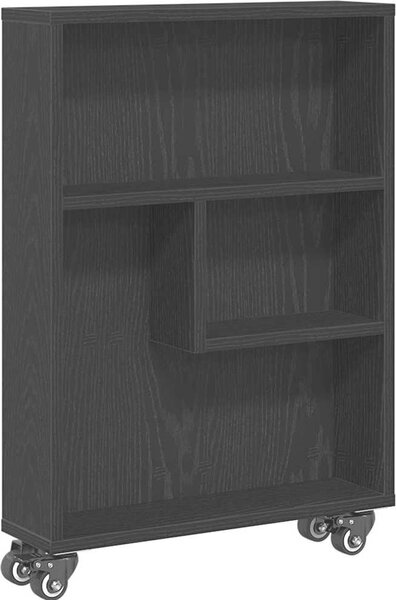 VidaXL Úzký úložný vozík 48 x 13 x 68 cm kompozitní dřevo [868090] Barva: šedá sonoma
