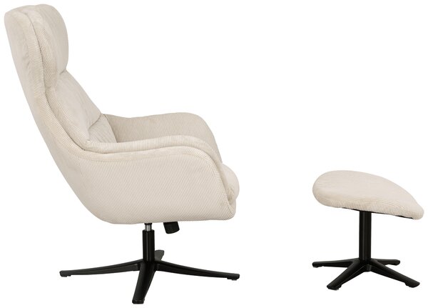 KŘESLO S PODNOŽKOU, textil, béžová Livetastic - Křesla klasická, Online Only