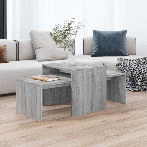 VidaXL Sada konferenčních stolků 100 x 48 x 40 cm kompozit [862501] Barva: Bílá