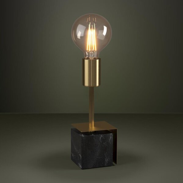 Eglo 390168 - Stolní lampa CARMITA 1xE27/40W/230V zlatá/černý mramor