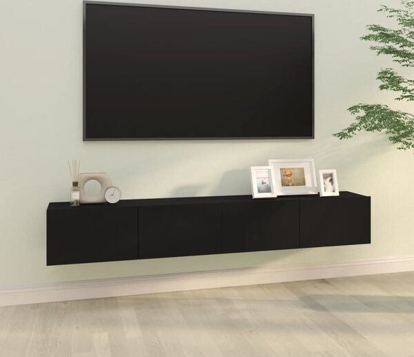 VidaXL Nástěnné TV skříňky 2 ks 100x30x30 cm kompozitní dřevo [862487] Barva: Bílá