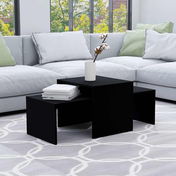 VidaXL Sada konferenčních stolků 100 x 48 x 40 cm kompozit [862501] Barva: Bílá