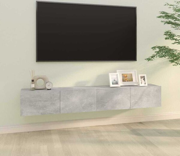 VidaXL Nástěnné TV skříňky 2 ks 100x30x30 cm kompozitní dřevo [862487] Barva: Bílá