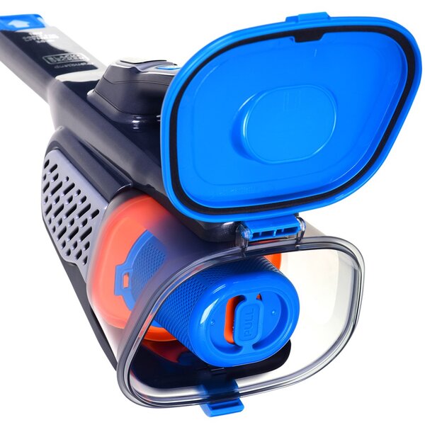 Black+Decker Black & Decker BHHV520BF ruční vysavač Černá, Modrá, Stříbrná Bezsáčkové