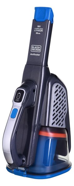 Black+Decker Black & Decker BHHV520BF ruční vysavač Černá, Modrá, Stříbrná Bezsáčkové