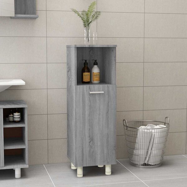 VidaXL Koupelnová skříňka 30,5x30x95 cm kompozitní dřevo [862512] Barva: Bílá