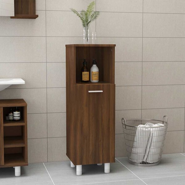 VidaXL Koupelnová skříňka 30,5x30x95 cm kompozitní dřevo [862512] Barva: Bílá
