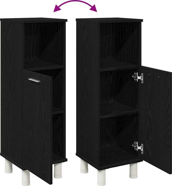 VidaXL Koupelnová skříňka 30,5x30x95 cm kompozitní dřevo [862512] Barva: Bílá