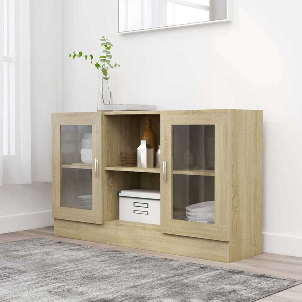 VidaXL Příborník 120 x 30,5 x 70 cm kompozitní dřevo [862522] Barva: Bílá