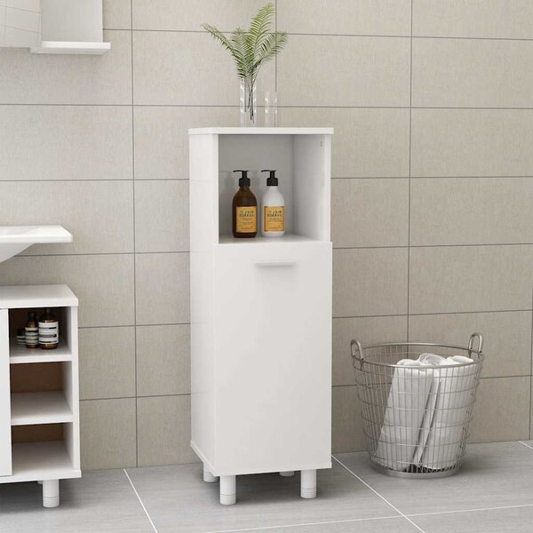VidaXL Koupelnová skříňka 30,5x30x95 cm kompozitní dřevo [862512] Barva: Bílá