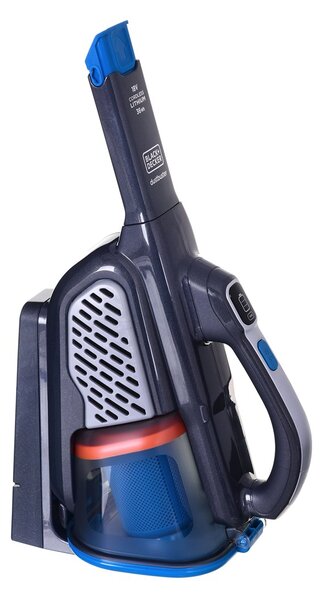 Black+Decker Black & Decker BHHV520BF ruční vysavač Černá, Modrá, Stříbrná Bezsáčkové