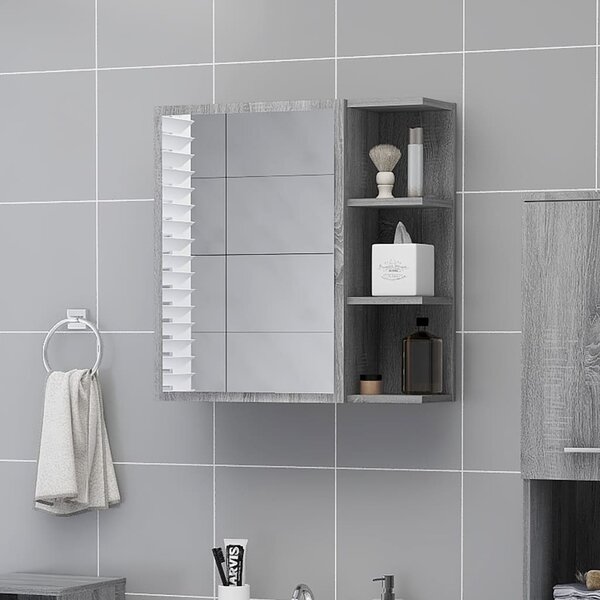 VidaXL Koupelnová skříňka se zrcadlem 62,5x20,5x64 cm [862523] Barva: dub artisan