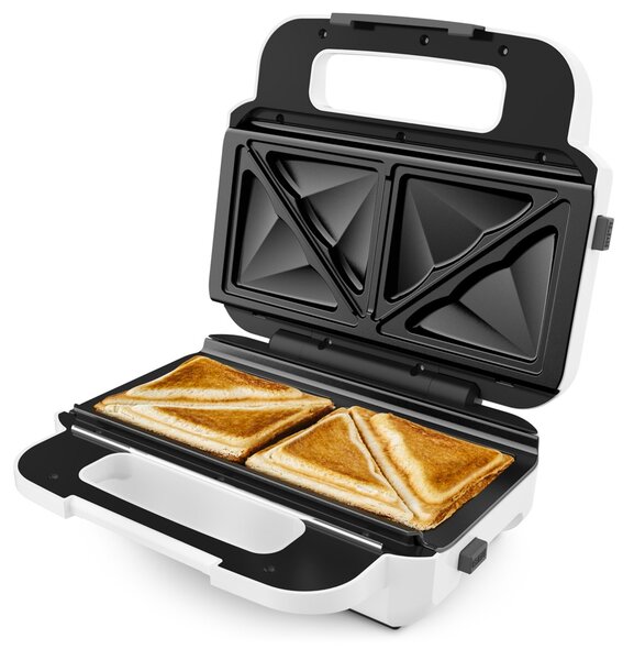 Tefal Snack XL SW7011 sendvičovač 850 W Bílá, Nerezová ocel