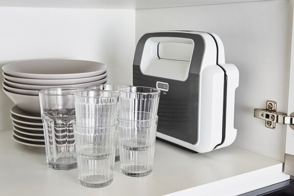 Tefal Snack XL SW7011 sendvičovač 850 W Bílá, Nerezová ocel