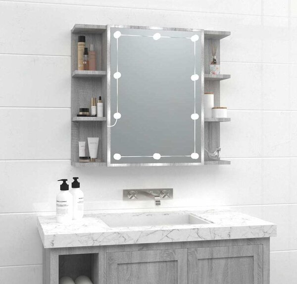 VidaXL Zrcadlová skříňka s LED 70 x 16,5 x 60 cm [886233] Barva: Bílá