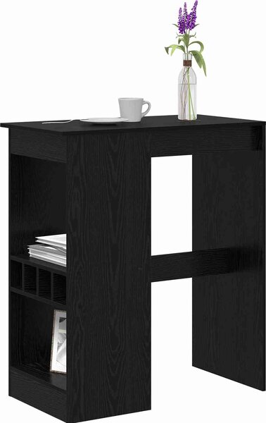 VidaXL Barový stůl s regály 90 x 47,5 x 103,5 cm kompozitní dřevo [8003917] Barva: kouřový dub