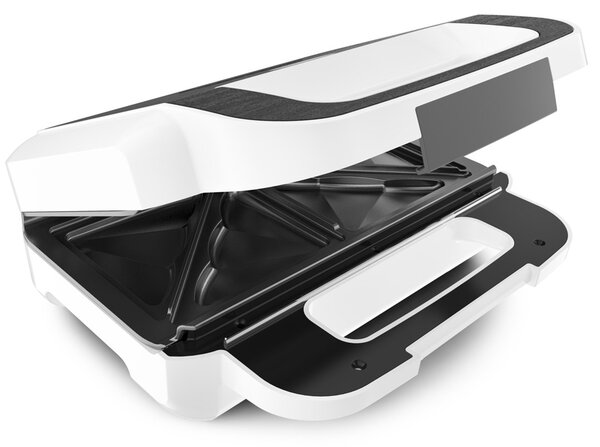 Tefal Snack XL SW7011 sendvičovač 850 W Bílá, Nerezová ocel