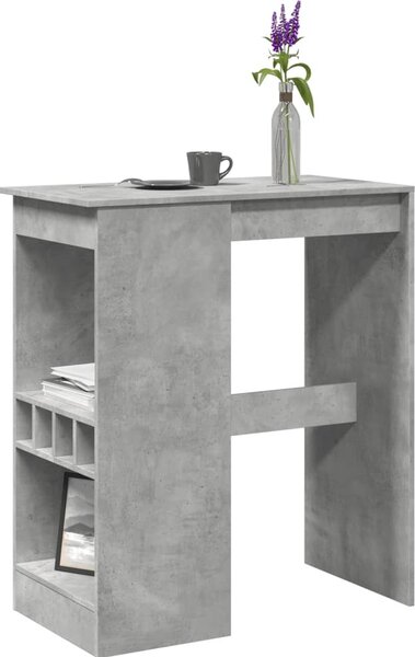 VidaXL Barový stůl s regály 90 x 47,5 x 103,5 cm kompozitní dřevo [8003917] Barva: kouřový dub