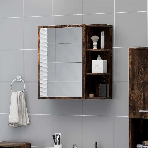 VidaXL Koupelnová skříňka se zrcadlem 62,5x20,5x64 cm [862523] Barva: dub artisan