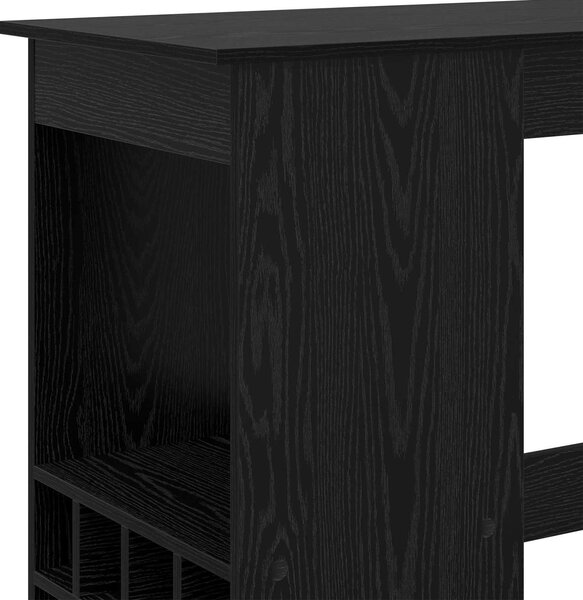 VidaXL Barový stůl s regály 90 x 47,5 x 103,5 cm kompozitní dřevo [8003917] Barva: kouřový dub