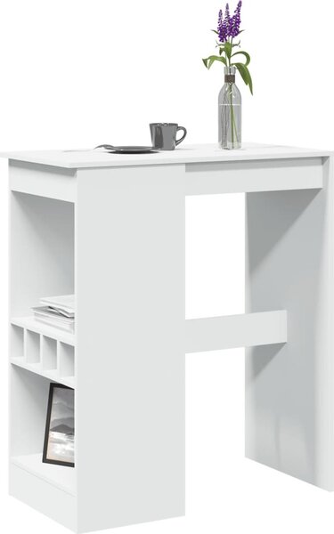 VidaXL Barový stůl s regály 90 x 47,5 x 103,5 cm kompozitní dřevo [8003917] Barva: kouřový dub