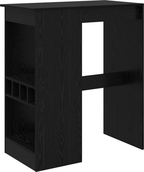 VidaXL Barový stůl s regály 90 x 47,5 x 103,5 cm kompozitní dřevo [8003917] Barva: kouřový dub