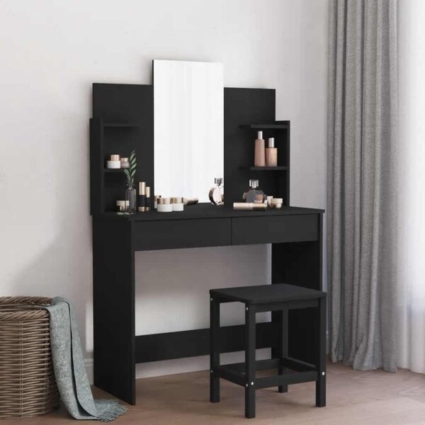 VidaXL Toaletní stolek se zrcadlem 96 x 39 x 142 cm [872031] Barva: dub sonoma