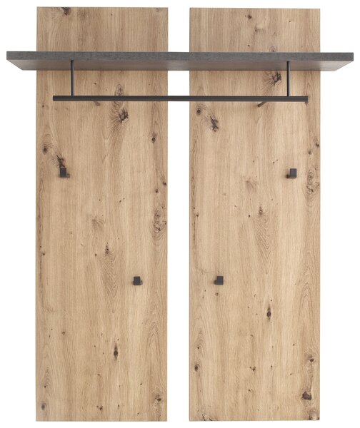 ŠATNÍ PANEL, antracitová, barvy dubu, 88/118/28 cm Voleo - Šatní panely
