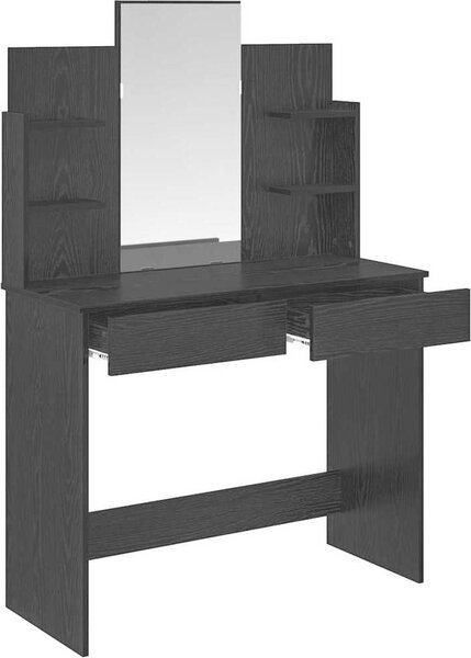 VidaXL Toaletní stolek se zrcadlem 96 x 39 x 142 cm [872031] Barva: dub sonoma