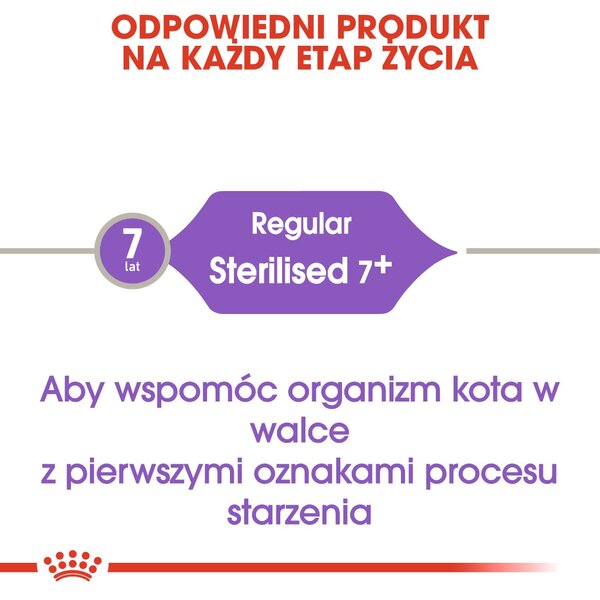 ROYAL CANIN Sterilised 7+ - suché krmivo pro kočky - 10 kg