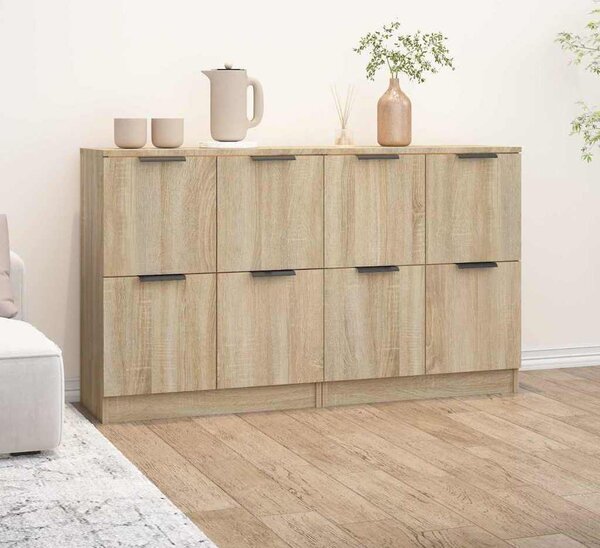 VidaXL Příborníky 2 ks 60 x 30 x 70 cm kompozitní dřevo [3333073] Barva: dub sonoma