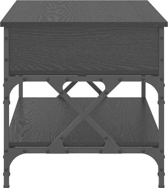 VidaXL Konferenční stolek 70 x 50 x 50 cm kompozit a kov [883040] Barva: kouřový dub