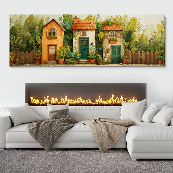 Obraz na plátně - V srdci zapomenutého času FeelHappy.cz Velikost obrazu (šířka x výška): 60 x 20 cm