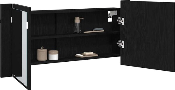 VidaXL LED koupelnová skříňka se zrcadlem 100 x 12 x 45 cm [875044] Barva: Bílá