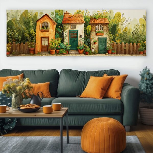 Obraz na plátně - V srdci zapomenutého času FeelHappy.cz Velikost obrazu (šířka x výška): 60 x 20 cm