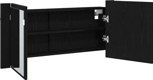 VidaXL LED koupelnová skříňka se zrcadlem 100 x 12 x 45 cm [875044] Barva: Bílá