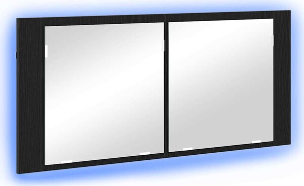 VidaXL LED koupelnová skříňka se zrcadlem 100 x 12 x 45 cm [875044] Barva: Bílá