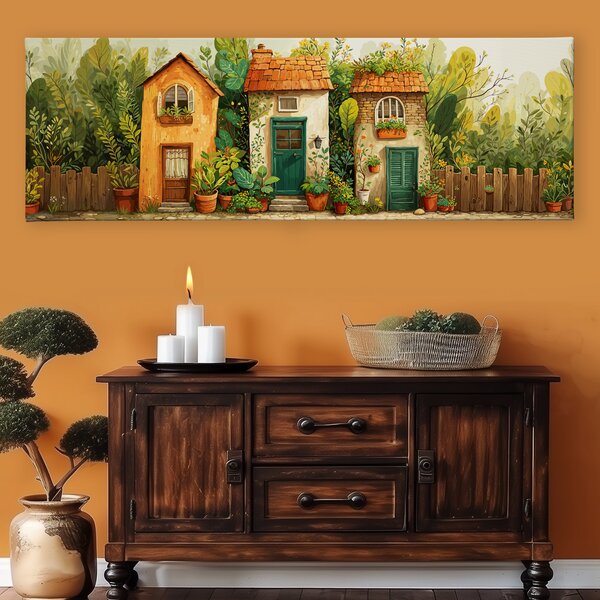 Obraz na plátně - V srdci zapomenutého času FeelHappy.cz Velikost obrazu (šířka x výška): 60 x 20 cm