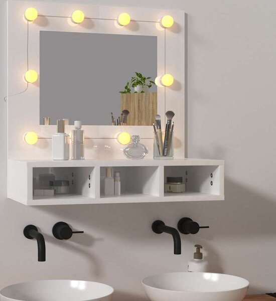 VidaXL Zrcadlová skříňka s LED 60 x 31,5 x 62 cm [873882] Barva: Bílá