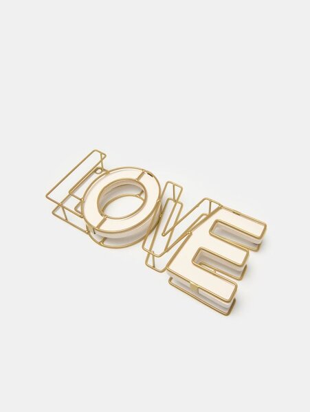 Sinsay - Stojací dekorace ve tvaru nápisu LOVE - zlatá