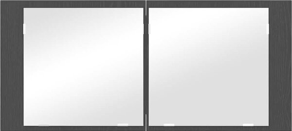VidaXL LED koupelnová skříňka se zrcadlem 100 x 12 x 45 cm [875044] Barva: Bílá