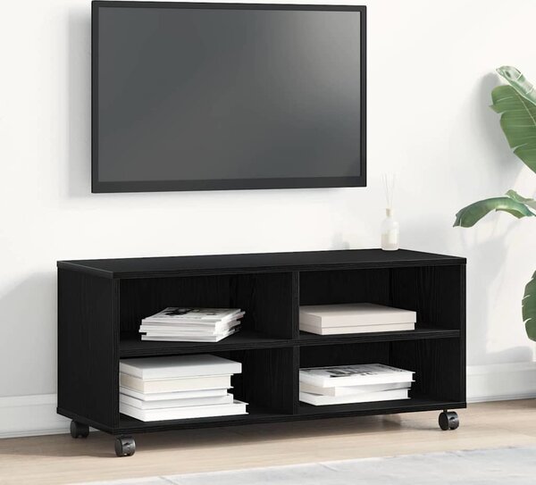 VidaXL TV skříňka na kolečkách 90x35x35cm kompozitní dřevo [861981] Barva: Bílá